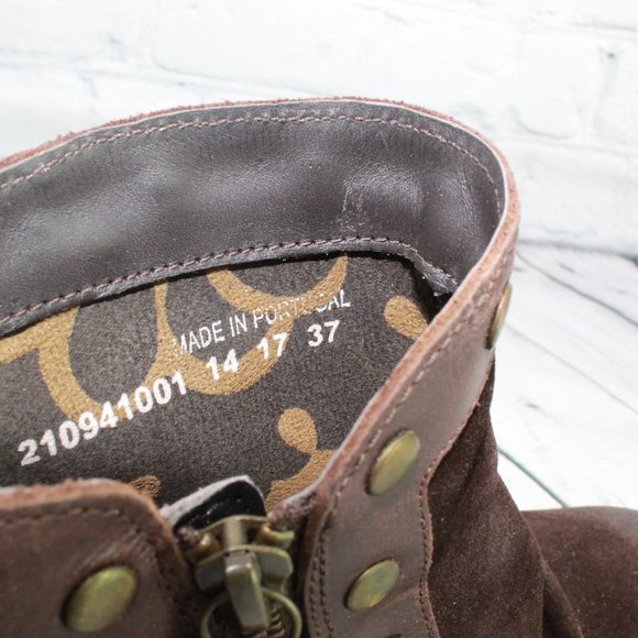 FLY LONDON Leather Side-Zip Ankle Boots Size 37 - Picture 8 of 9